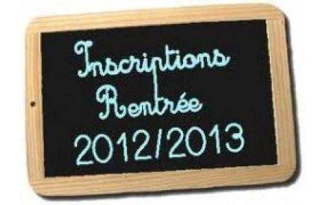 Rentrée 2012 - 2013.