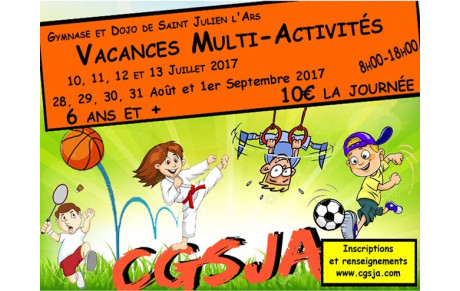 Stage Multi activités Eté 2017